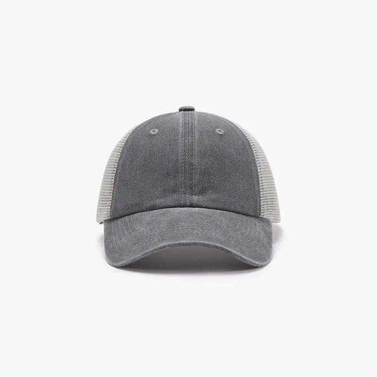 Breathable Mesh Adjustable Baseball Cap - Trendsi - Flyclothing LLC
