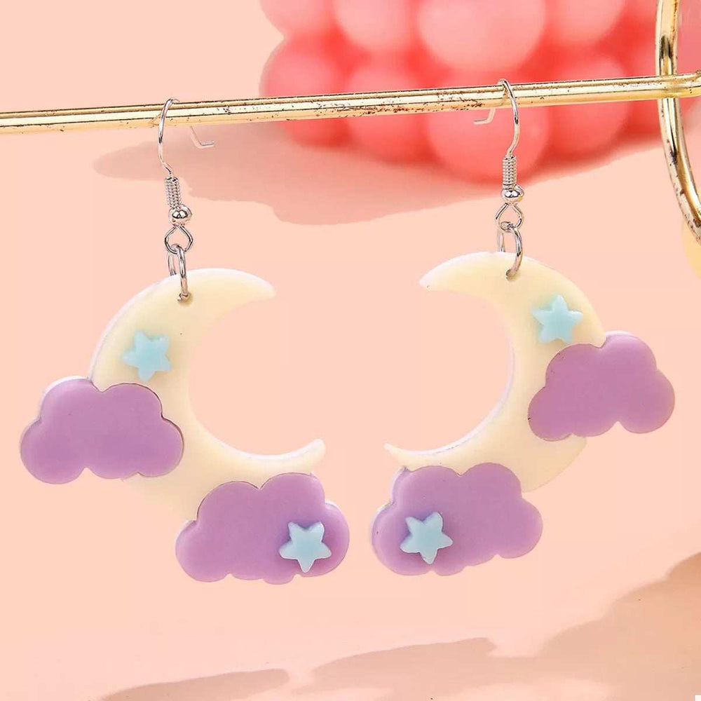 Rainbow Cloud Dangle Earrings - Trendsi - Flyclothing LLC