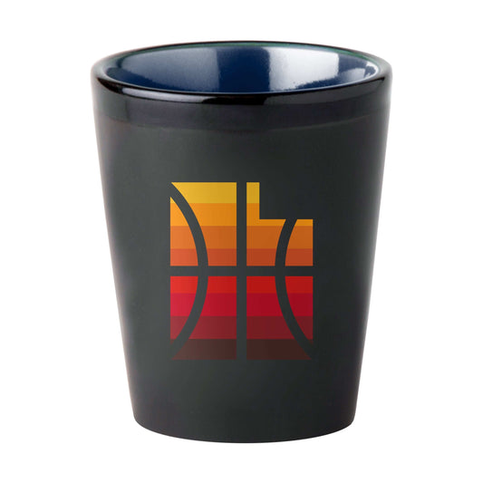 Utah Jazz 2oz Desert Black Matte Shot - Logo Brands - Flyclothing LLC