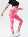 Tie-Dye High Waist Active Leggings - Trendsi - Flyclothing LLC