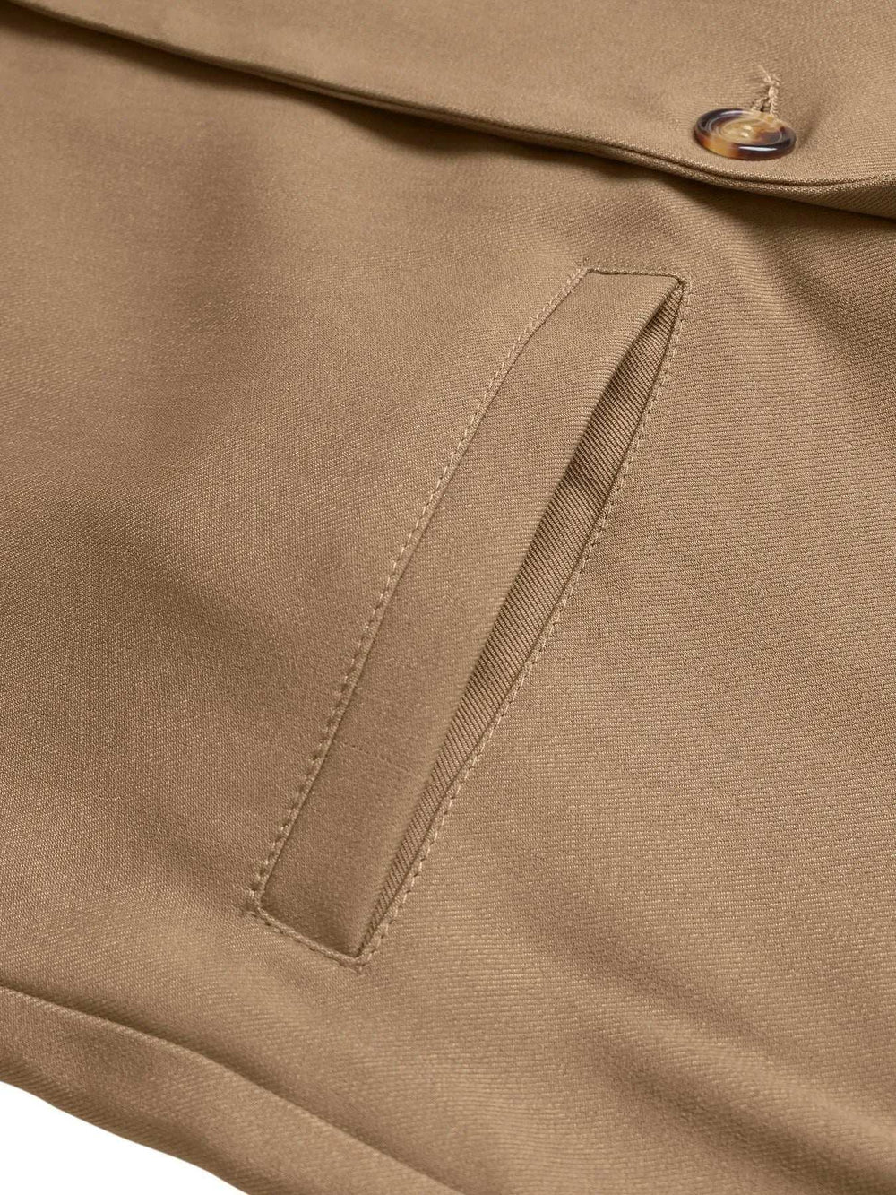 Lapel Collar Leopard Cuff Long Sleeve Blazer - Trendsi - Flyclothing LLC