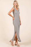 Mittoshop Striped Scoop Neck Sleeveless Maxi Dress - Trendsi - Flyclothing LLC
