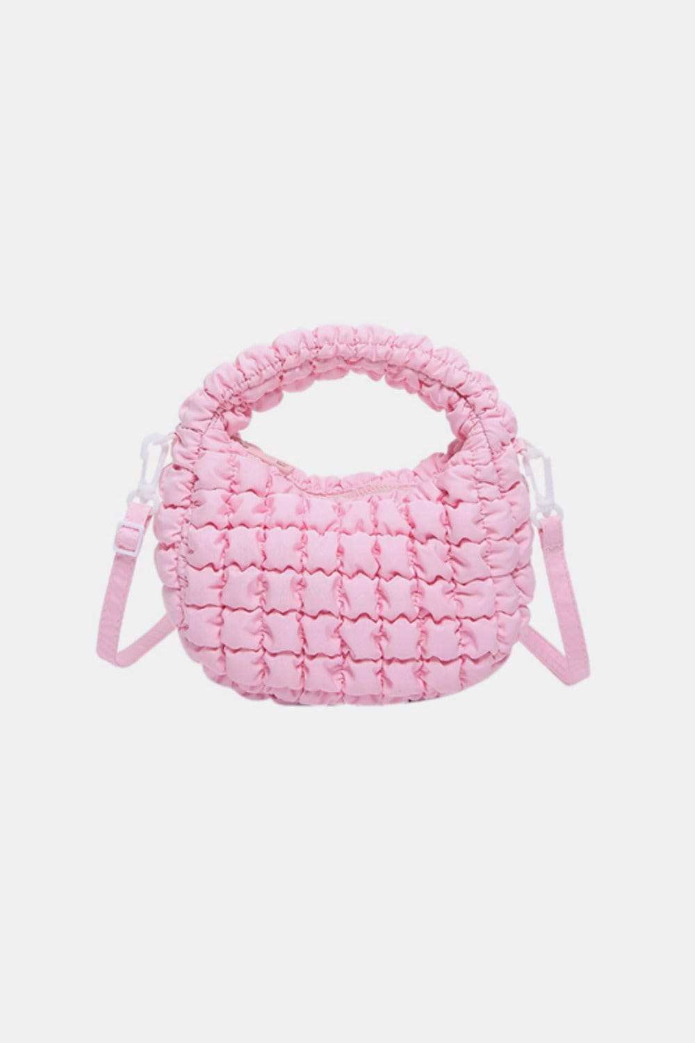 Quilted Puffy Removable Strap Crossbody Bag - Trendsi - Flyclothing LLC
