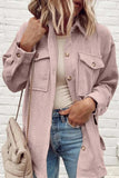 Pocketed Button Up Dropped Shoulder Shacket - Trendsi - Flyclothing LLC