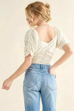 And The Why Buttery Soft Ruched Detailed Jersey Bodysuit - Trendsi - Flyclothing LLC