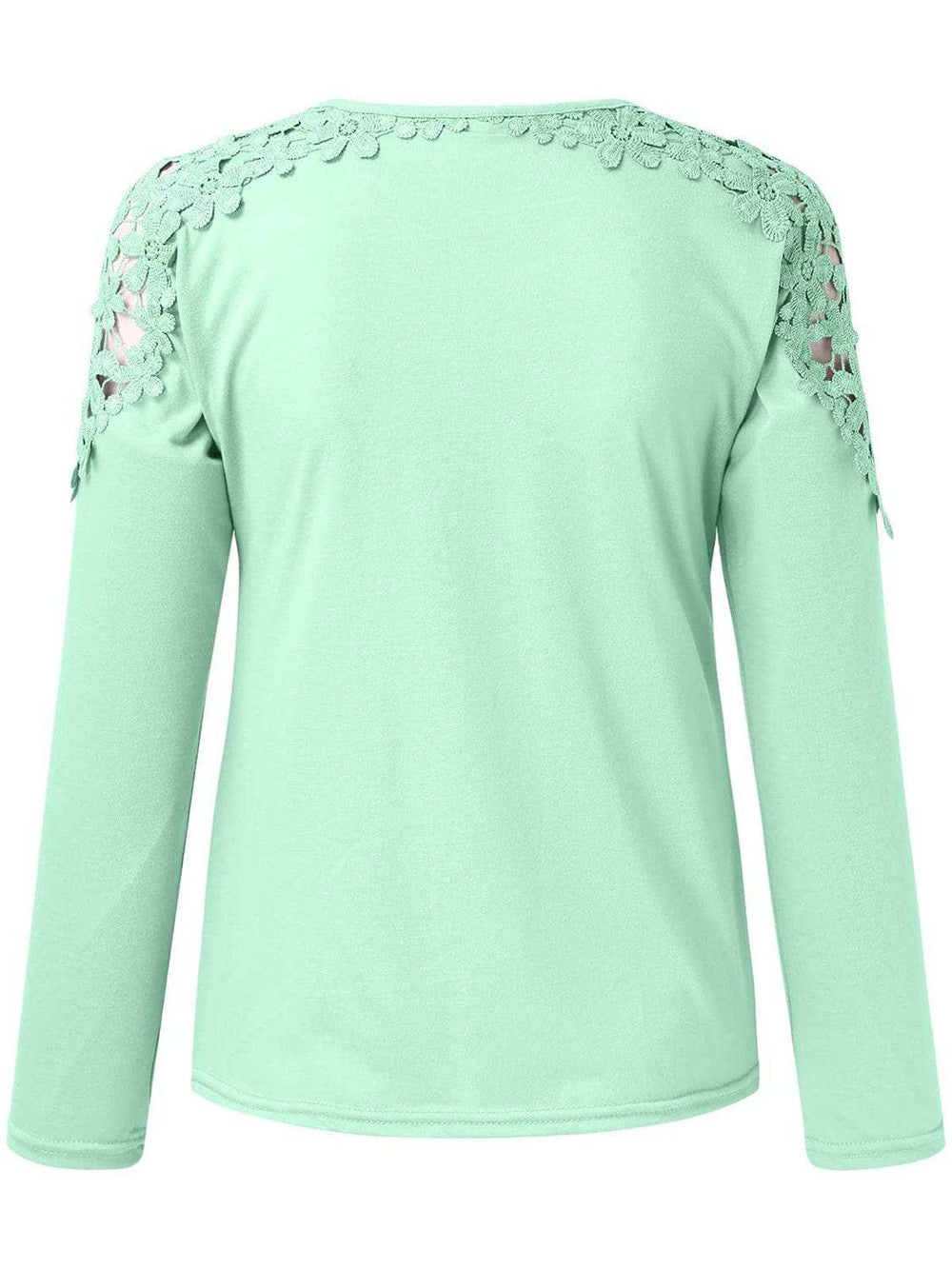 Full Size Cutout Round Neck Long Sleeve T-Shirt - Trendsi - Flyclothing LLC