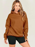 Dropped Shoulder Long Sleeve Hoodie - Trendsi - Flyclothing LLC