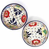 Half Moon Bowls - Dots and Flowers, Set of Two - Encantada - Encantada - Flyclothing LLC