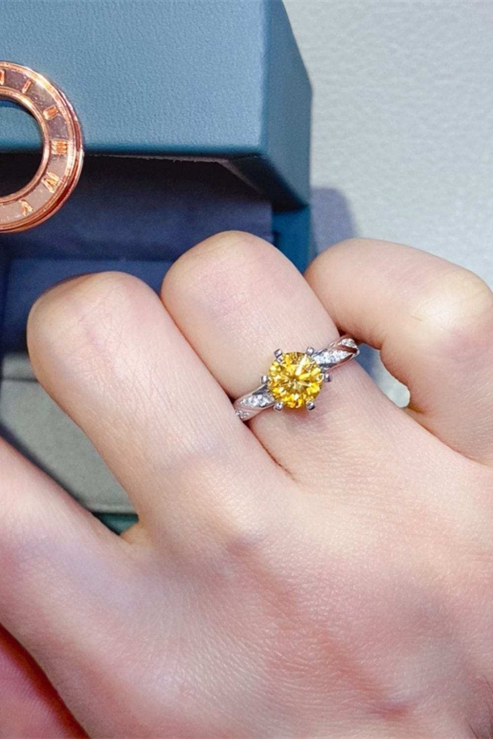 2 Carat Moissanite 925 Sterling Silver Ring - Trendsi - Flyclothing LLC