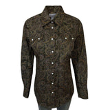 Rockmount Ranch Ware Women's Ornate Paisley Print Western Shirt in Brown - Rockmount Clothing - Flyclothing LLC