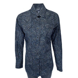 Rockmount Ranch Ware Women's Ornate Paisley Print Western Shirt in Navy - Rockmount Clothing - Flyclothing LLC