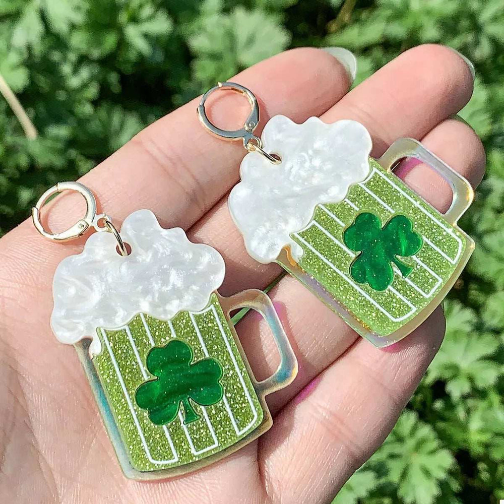 Lucky Clover Dangle Earrings - Trendsi - Flyclothing LLC