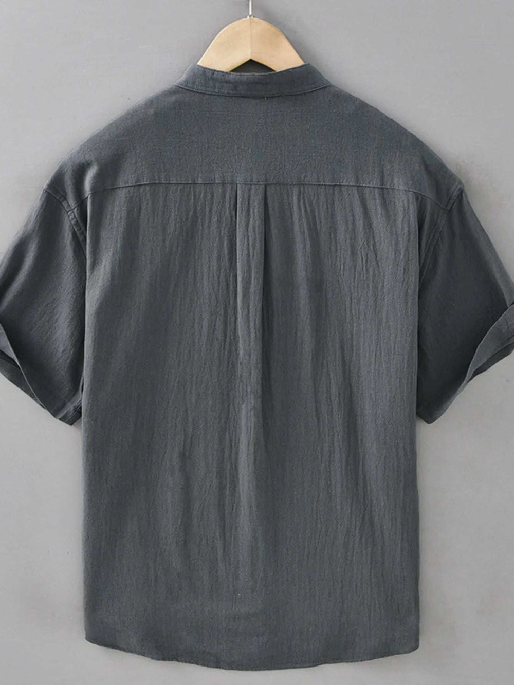 Men's Plus Size Button Up Short Sleeve Shirt - Trendsi - Flyclothing LLC