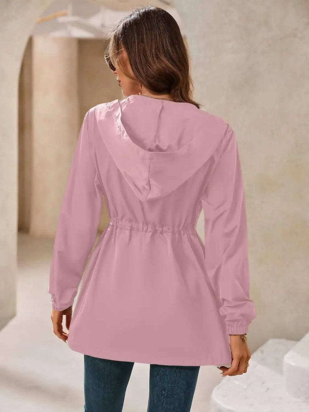 Ivy Lane Outdoor Waterproof Long Sleeve Hooded Windbreaker - Trendsi - Flyclothing LLC