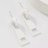 Colorful Zipper Drop Earrings - Trendsi - Flyclothing LLC