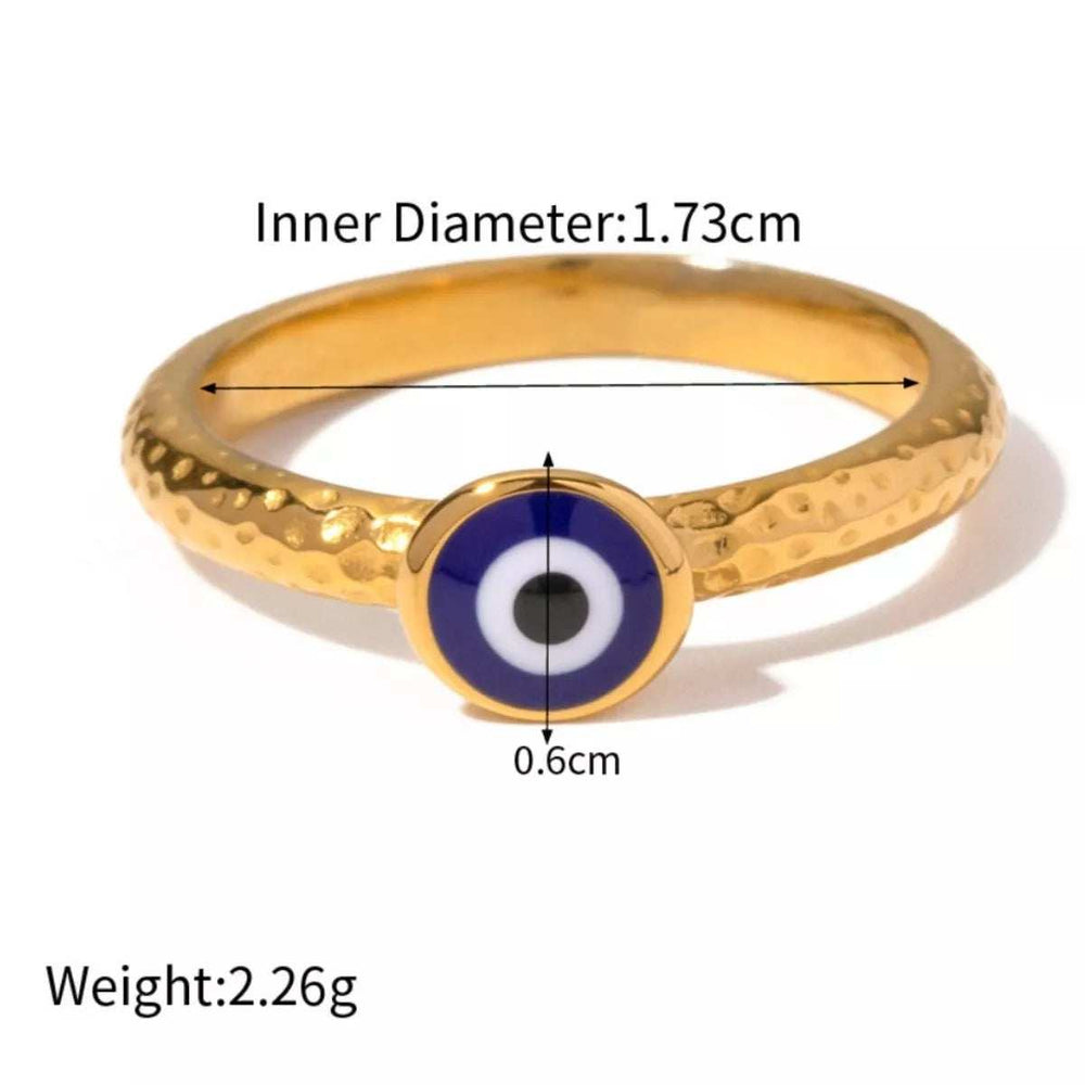 18K Gold-Plated Natural Stone Ring - Trendsi - Flyclothing LLC