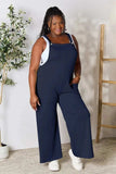 Double Take Full Size Wide Strap Overall with Pockets - Trendsi - Flyclothing LLC