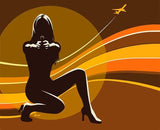 Black Market Art Company Flight Print - Black Market Art Company - Flyclothing LLC