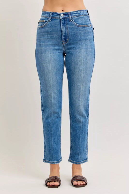 Judy Blue High-Waisted Straight-Leg Jeans - Trendsi - Flyclothing LLC