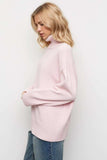Basic Bae Turtleneck Dropped Shoulder Long Sleeve Sweater - Trendsi - Flyclothing LLC
