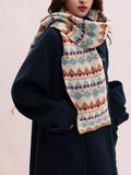 Vintage Geometric Knitted Scarf - Trendsi - Flyclothing LLC