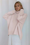 Basic Bae Turtleneck Dropped Shoulder Long Sleeve Sweater - Trendsi - Flyclothing LLC