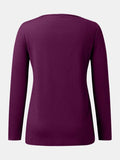 Full Size Scoop Neck Long Sleeve T-Shirt - Trendsi - Flyclothing LLC