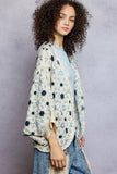 POL Open Front Floral Pattern Crochet Cardigan - Trendsi - Flyclothing LLC