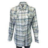 Rockmount Ranch Ware Women's Blue Plaid Eyelet Embroidery Western Shirt - Rockmount Clothing - Flyclothing LLC