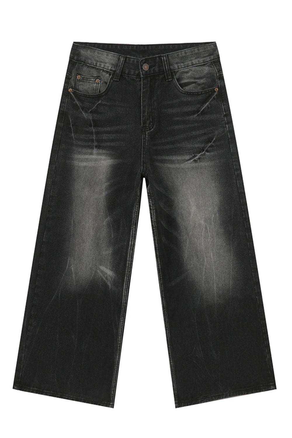 Men's Cat's Whisker Wide Leg Jeans - Trendsi - Flyclothing LLC