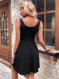 Scoop Neck Wide Strap Mini Tank Dress - Trendsi - Flyclothing LLC