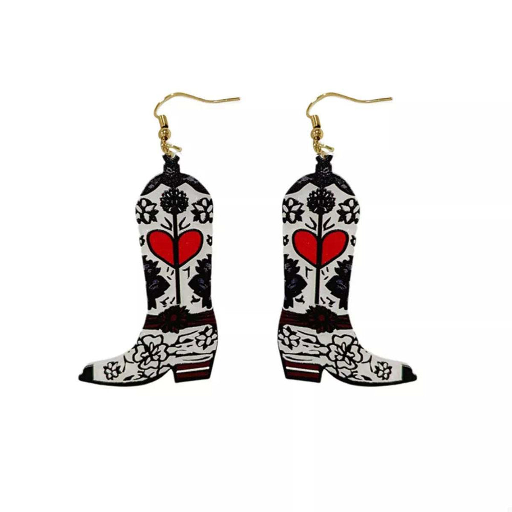 Cowboy Boot Dangle Earrings - Trendsi - Flyclothing LLC