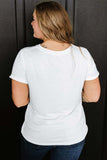Full Size Round Neck Short Sleeve T-Shirt - Trendsi - Flyclothing LLC