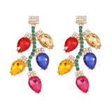 Christmas Rhinestone Drop Earrings - Trendsi - Flyclothing LLC