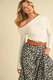 Aemi+Co Leopard Midi Skirt - Trendsi - Flyclothing LLC