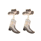 Cowboy Hat and Boot Dangle Earrings - Trendsi - Flyclothing LLC