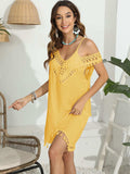 Tassel Scoop Neck Wide Strap Cover-Up - Trendsi - Flyclothing LLC