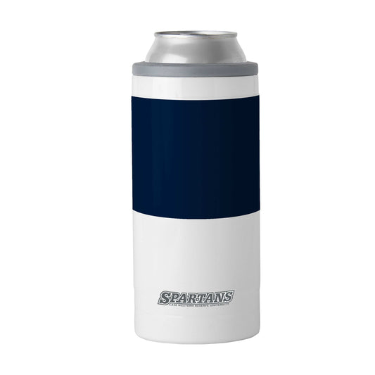 Case Western Reserve U 12oz Colorblock Slim Can Coolie - Logo Brands - Flyclothing LLC