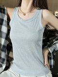 Scoop Neck Tank Top - Trendsi - Flyclothing LLC