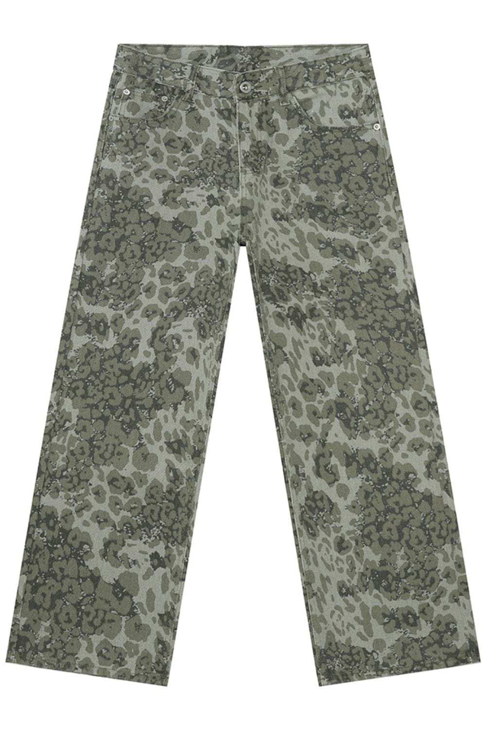 Camouflage Jeans with Pockets - Trendsi - Flyclothing LLC