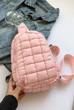 Quilted Nylon Crossbody Bag - Trendsi - Flyclothing LLC