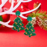 Christmas Tree Drop Earrings - Trendsi - Flyclothing LLC