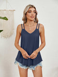 Florira Cutout Eyelet Tank - Trendsi - Flyclothing LLC
