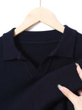 Men's Full Size Collared Neck Long Sleeve Polo Plus Size - Trendsi - Flyclothing LLC