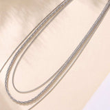Titanium Steel Three-Layered Necklace - Trendsi - Flyclothing LLC