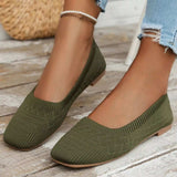 Square Toe Slip-Ons - Trendsi - Flyclothing LLC