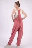 VERY J Plunge Sleeveless Jumpsuit with Pockets - Trendsi - Flyclothing LLC