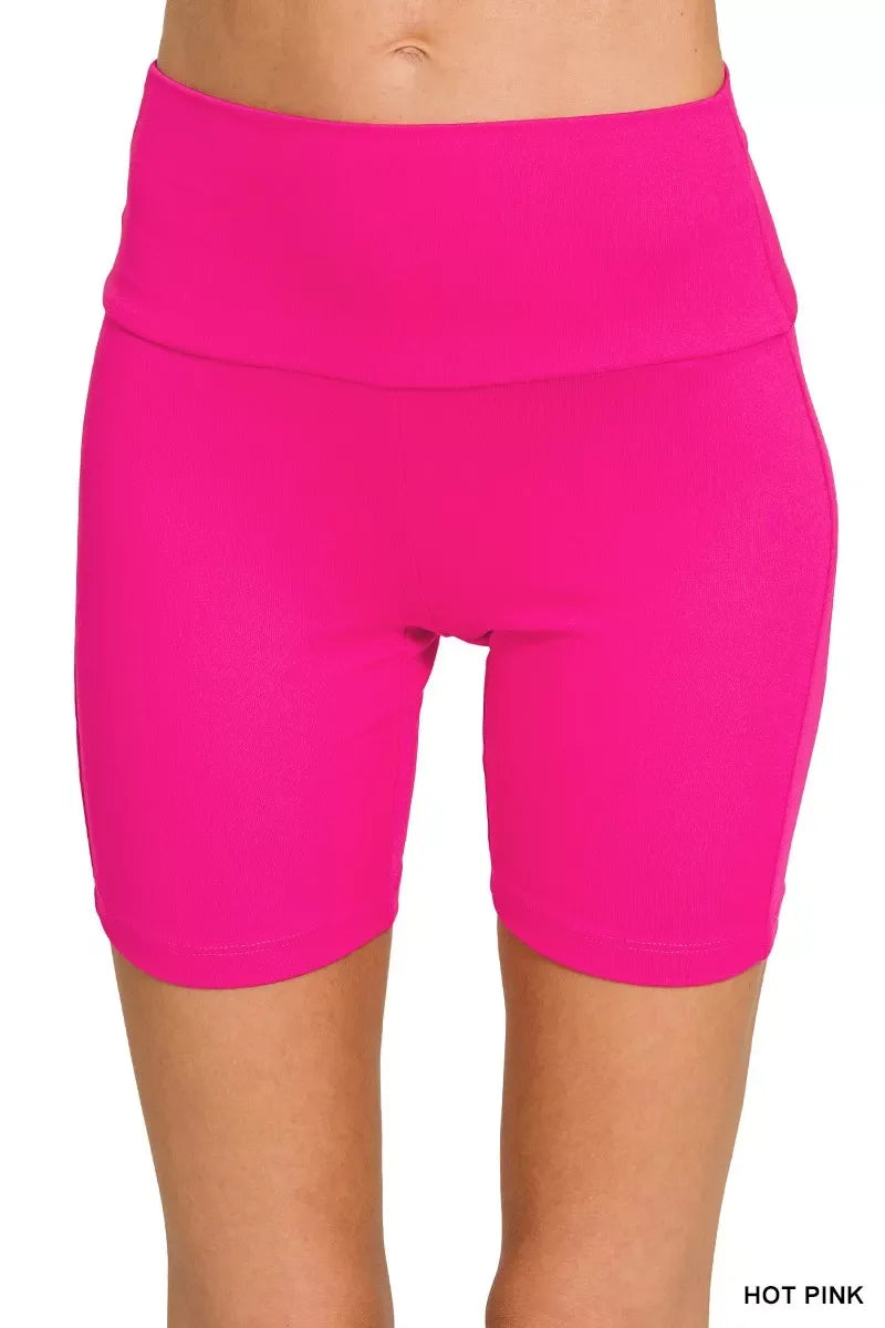 Zenana Brushed Dty Microfiber Top & Biker Shorts - Trendsi - Flyclothing LLC