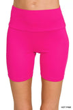 Zenana Brushed Dty Microfiber Top & Biker Shorts - Trendsi - Flyclothing LLC