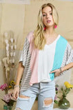 ADORA Colorblock Casual Knit Tunic Top - Trendsi - Flyclothing LLC